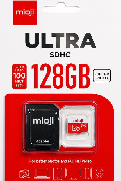 Mioji Evo Plus1 128GB MicroSD Kart