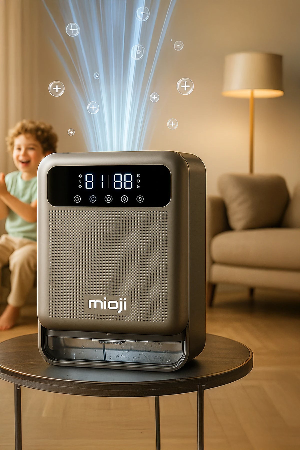 Mioji Mio 30NEC Pro Nem Alma ve İyon Hava Temizleme Cihazı Silver