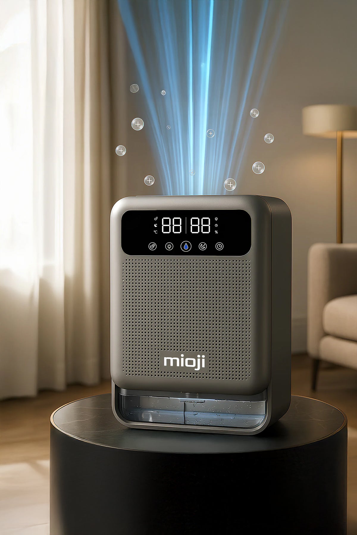 Mioji Mio 30NEC Pro Nem Alma ve İyon Hava Temizleme Cihazı Silver