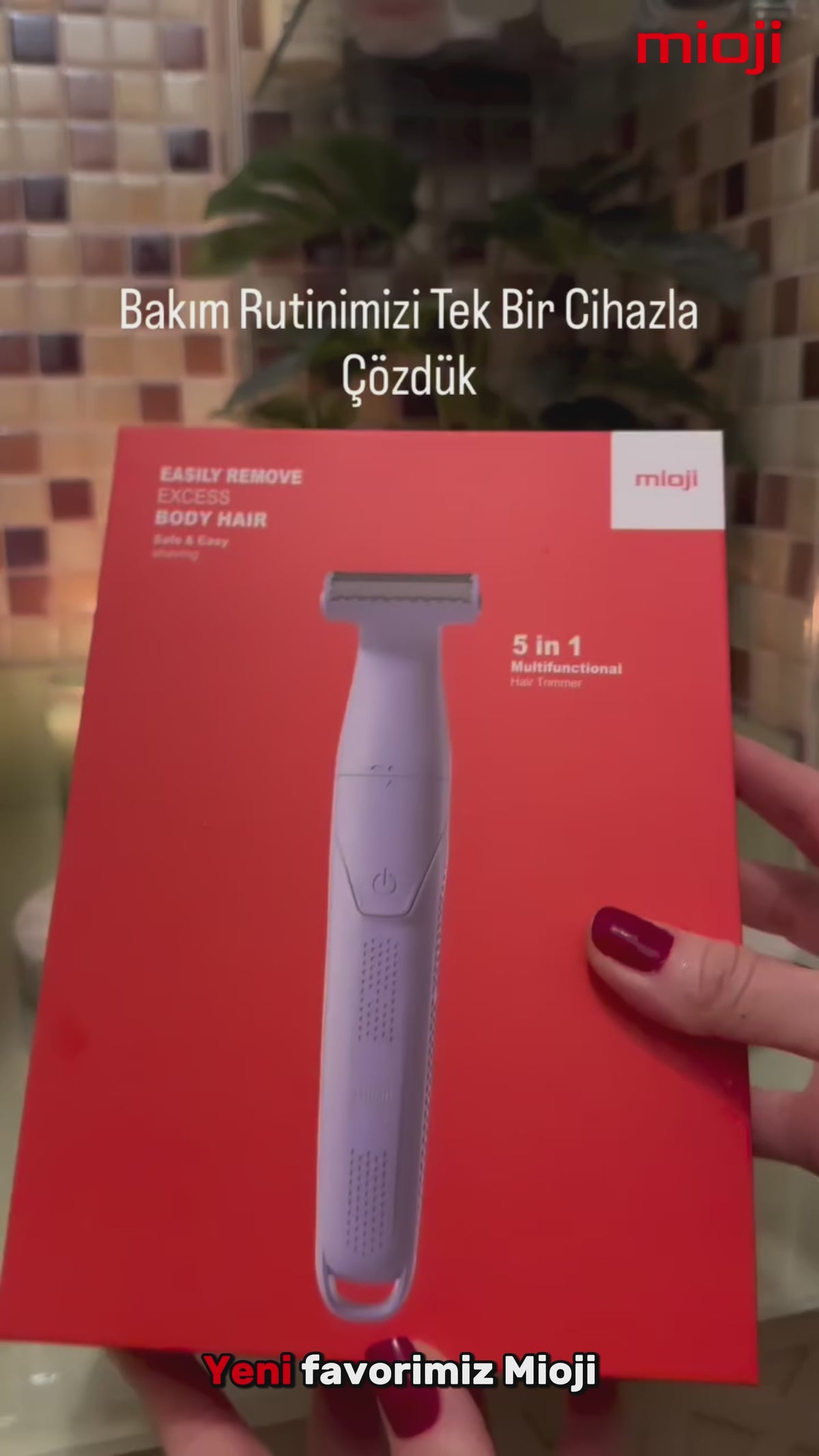 Mioji K88 Şarj Edilebilir 5 in1 Epilatör Mor